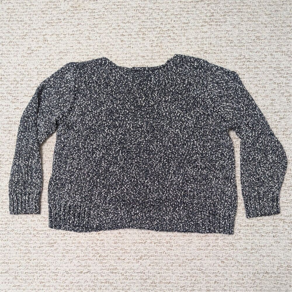 Eileen Fisher Sz L V-neck Sweater Minimalist Classic Cozy Understated Elegance